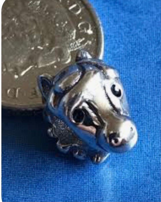 Genuine 925 Silver Horse pony Charm for your bracelet comes in a cute velvet pouch