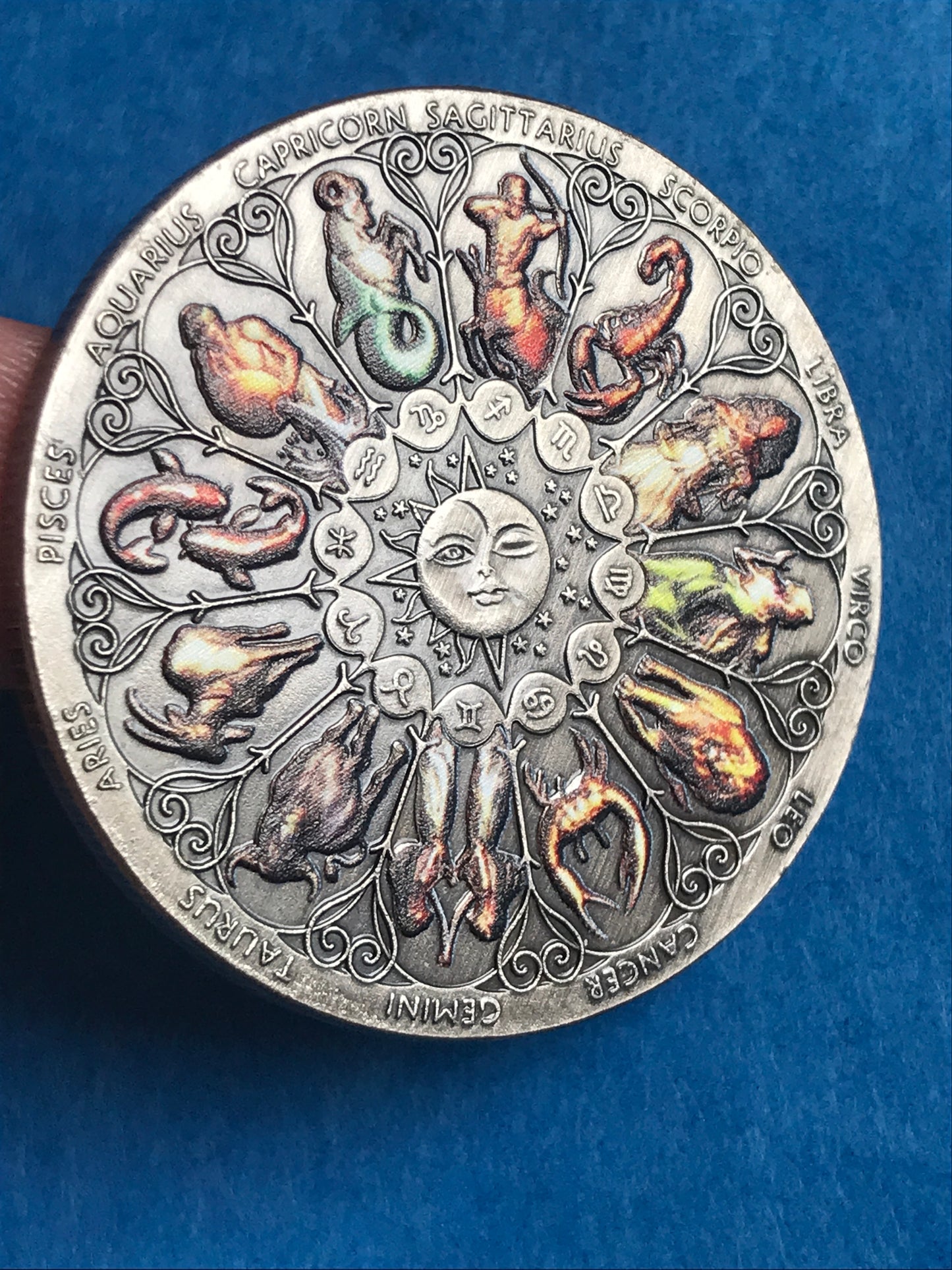 Zodiac silver coin