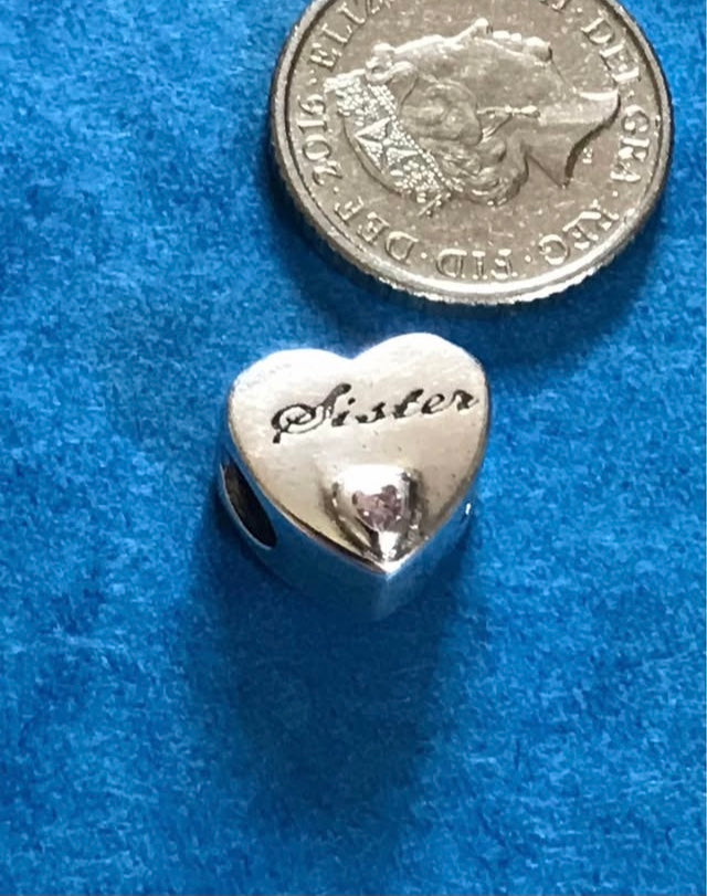 Genuine 925 silver sister charm for bracelet