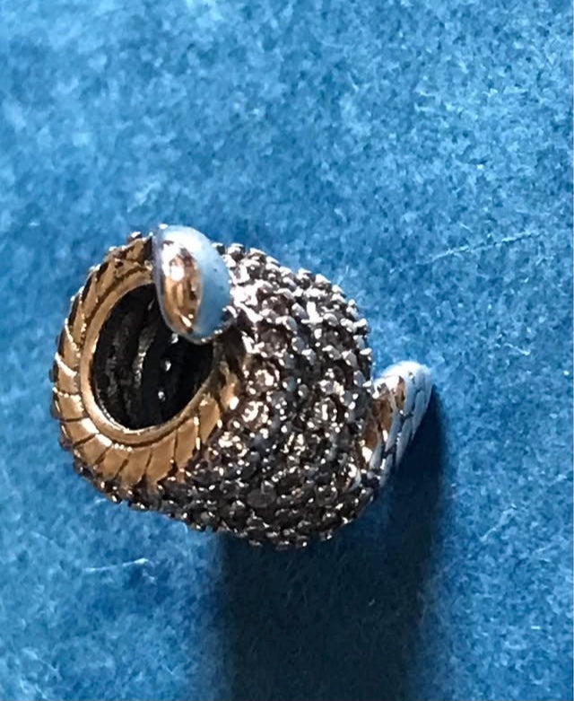 Snake charm 925 Silver for charm bracelet