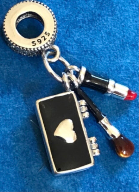 Pandora makeup palette 925 silver for charm bracelet