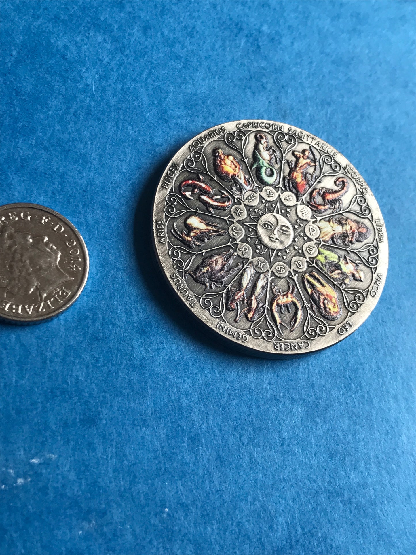 Sulver zodiac coin