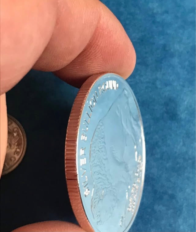 American USA Liberty silver coin Indian and buffalo