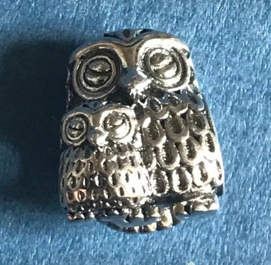 Genuine 925 silver Owl with baby charm for charm bracelet