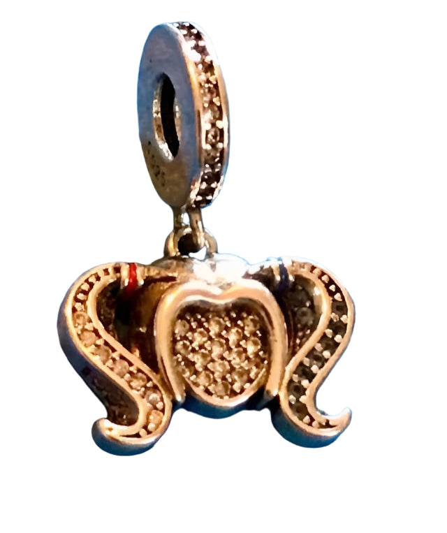Genuine 925 Silver Harley Quinn charm on a white background