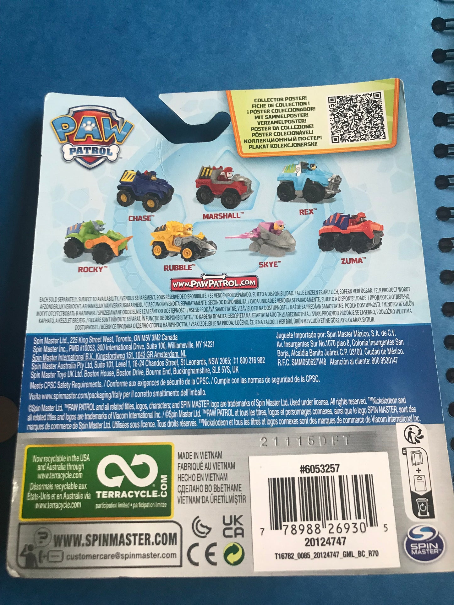 Paw Patrol Chase True Metal Dino Rescue Car Toy