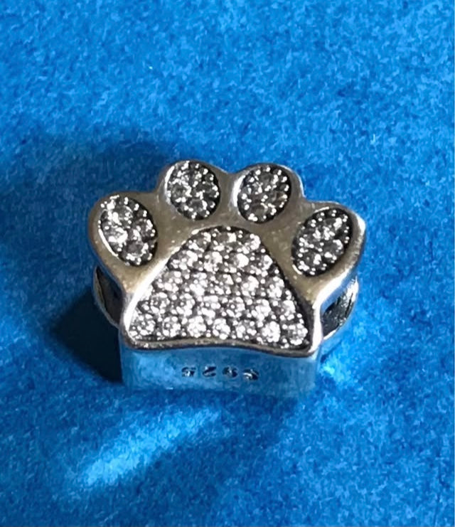 Pet Paw Dog Cat Silver 925 charm for bracelet fit Pandora