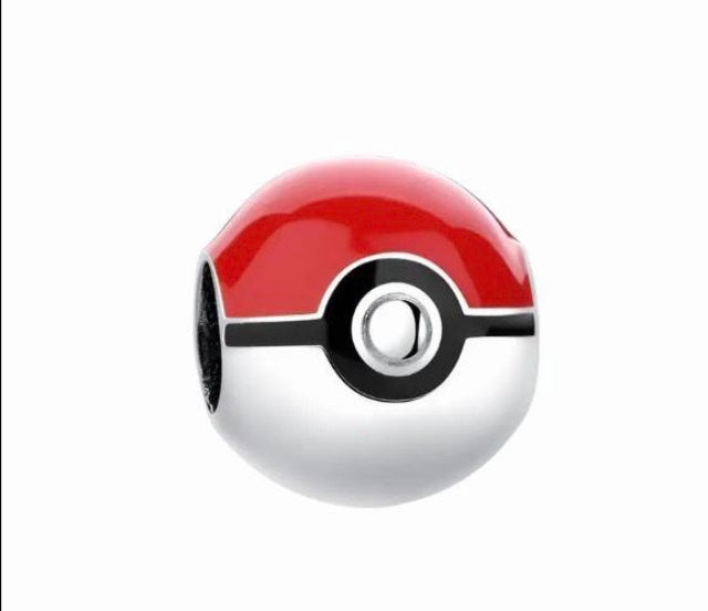 Pokémon ball charm genuine 925 Silver fit Pandora bracelet