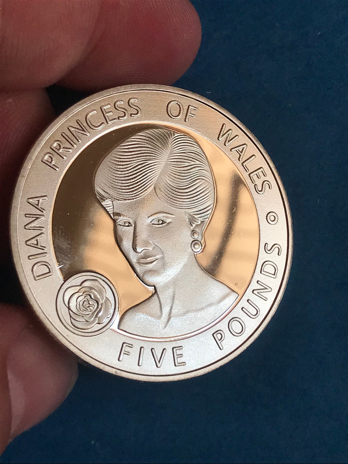 Diana princess of wales £5 coin silver
