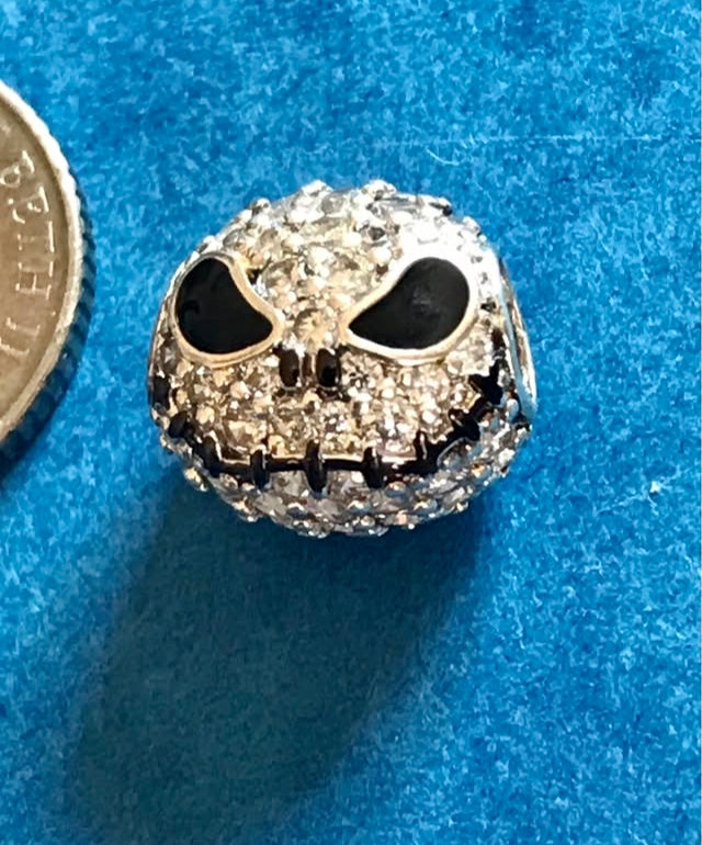 Silver Pumpkin charm 925 Silver for charm bracelet Halloween
