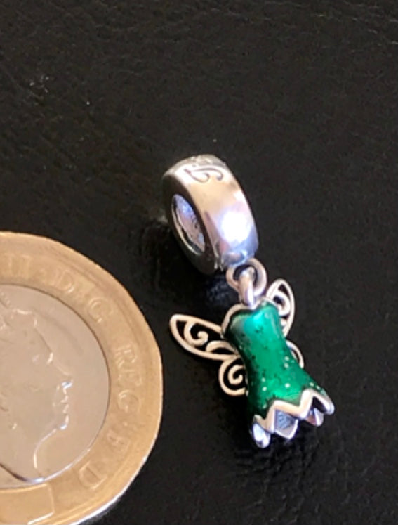 Tinkerbell charm for charm bracelet silver 925