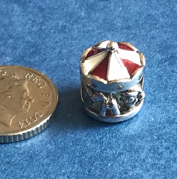 Silver 925 charm carrousel roundabout charm for charm bracelet