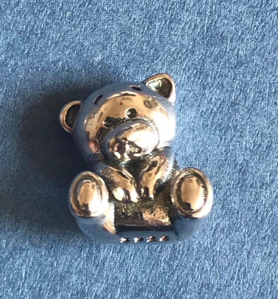 High Quality Teddy bear Charm Hallmarked S925 Sterling Silver comes in a cute velvet pouch FREE Postage fast dispatch Fits: Popular European Charm Bracelets