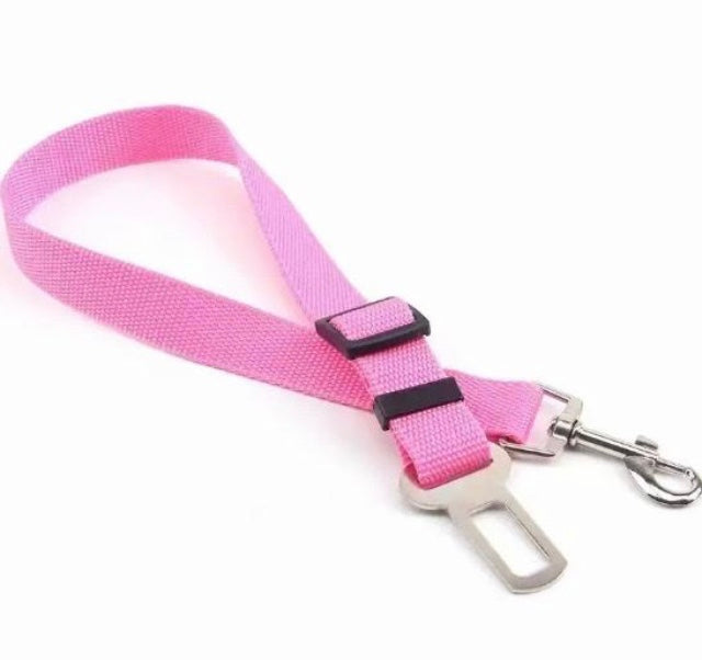 Dog or Pet Car Seat Belt Safety Protector Travel Pets Accessories Dog Leash Collar Breakaway Solid Car Harness Pet Car Seat Belts Free delivery available in pink or blue
