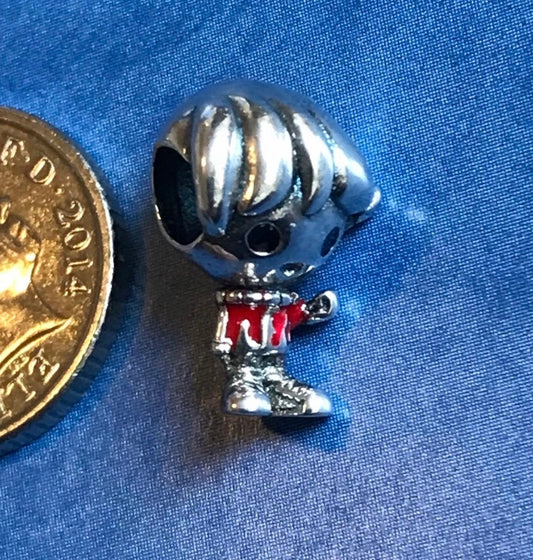 Genuine 925 Silver Ron Weasley Charm comes in a cute velvet pouch For Your Bracelet