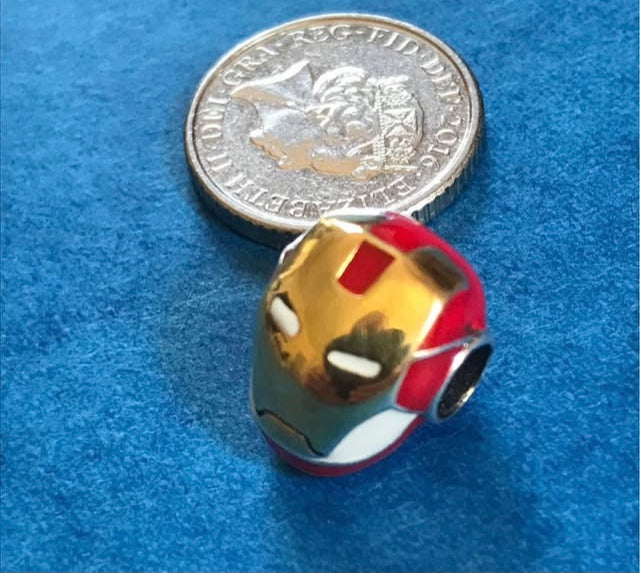 High Quality Iron Man Superhero Charm Hallmarked S925 Sterling Silver comes in a cute velvet pouch FREE Postage fast dispatch Fits: Popular European Charm Bracelets