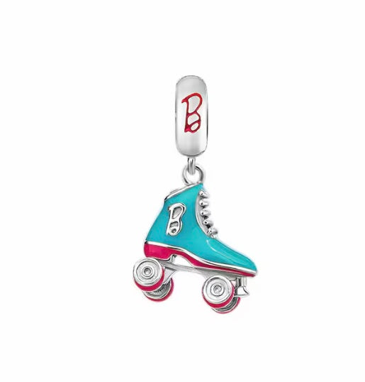 High Quality Barbie Roller Skate Charm Hallmarked S925 Sterling Silver comes in a cute velvet pouch FREE Postage fast dispatch Fits: Popular European Charm Bracelets