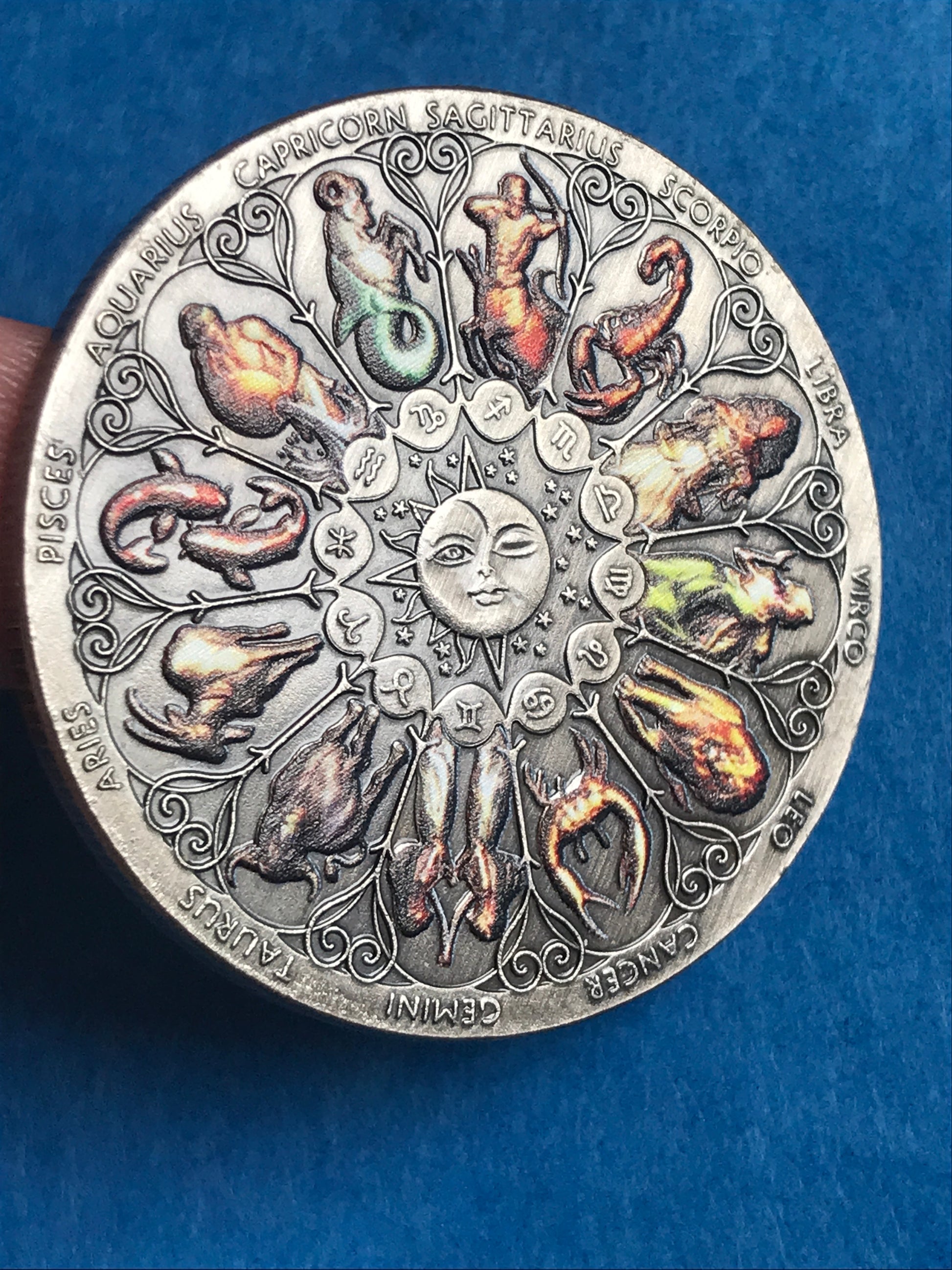 Zodiac silver coin
