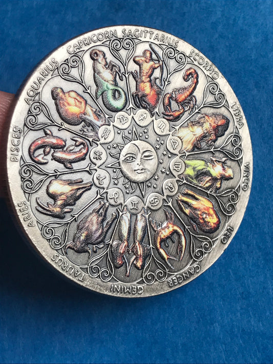 Zodiac silver coin