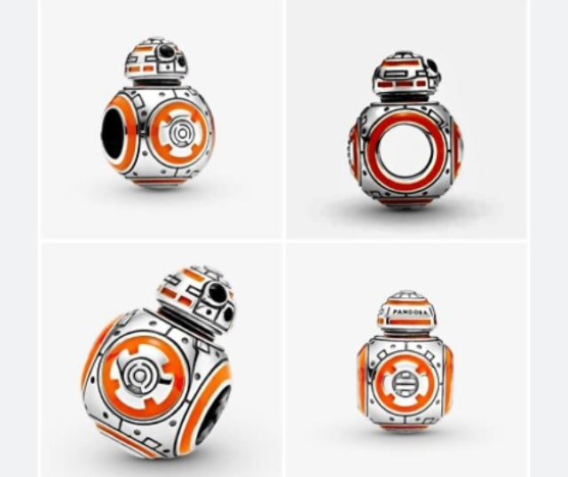 BB8 Silver charm 925 for charm bracelet 