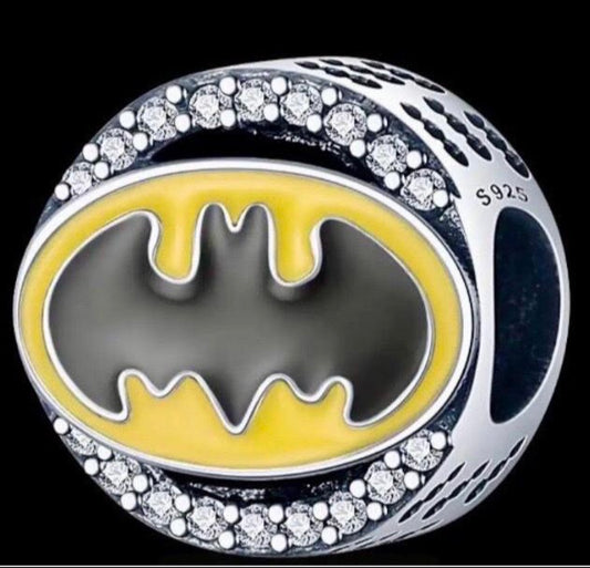 Genuine 925 silver batman charm for charm bracelet 