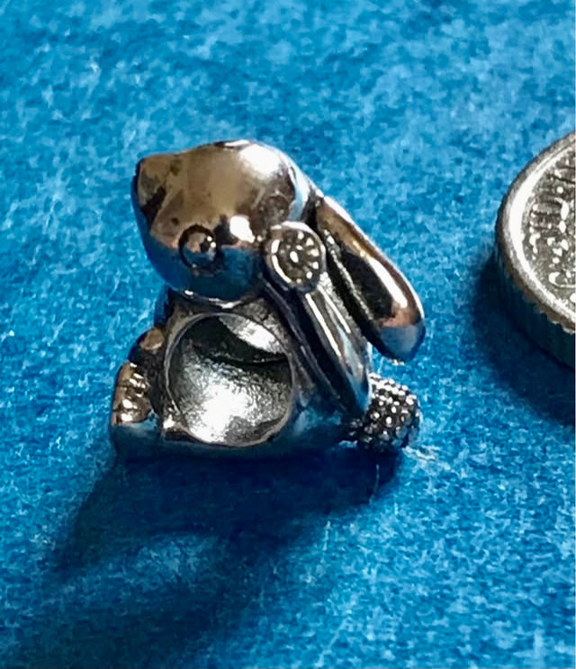 Silver Rabbit 925 charm for charm bracelet bunny Easter for charm bracelet 