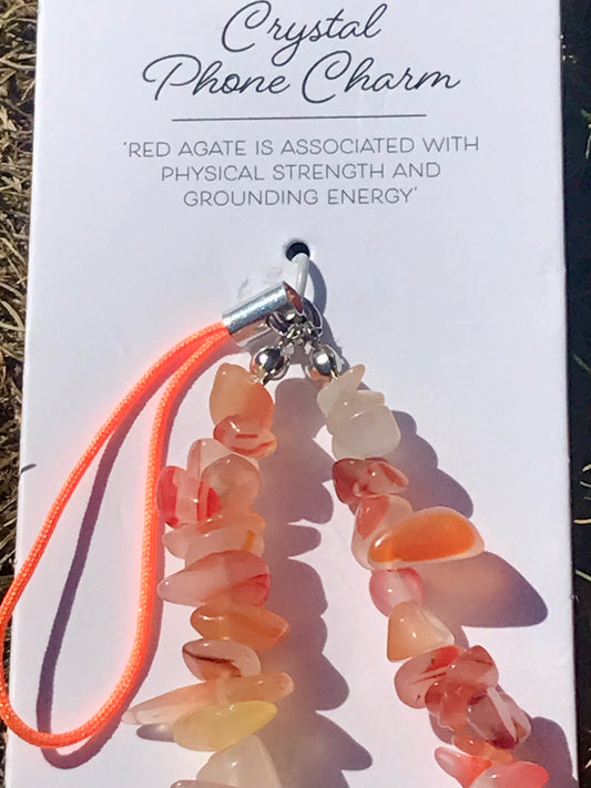 Hand crafted crystal phone charm