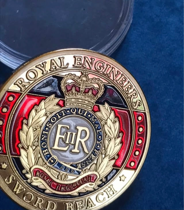 Royal Engineers gold coin ww2