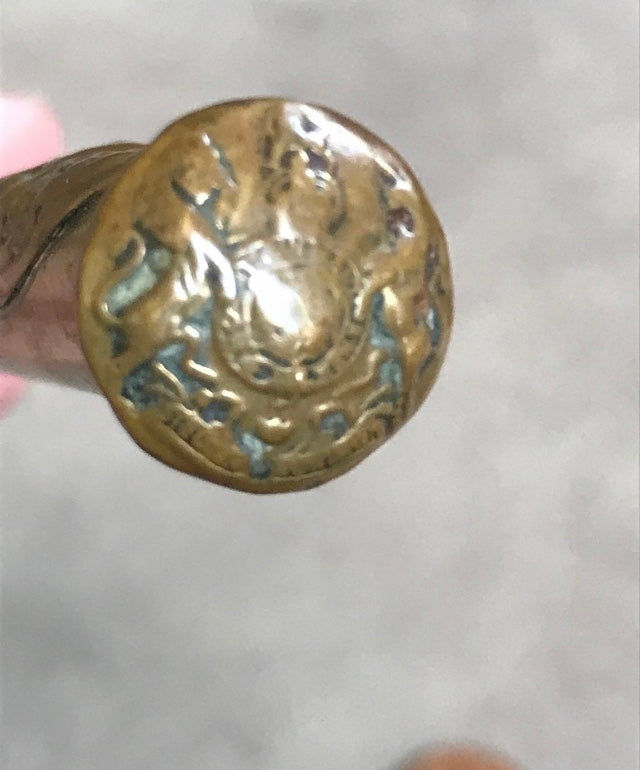 Trench art letter opener ww1 brass