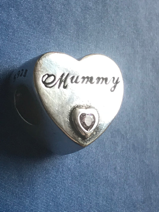 Genuine 925 silver Mummy charm for charm bracelet fit Pandora 