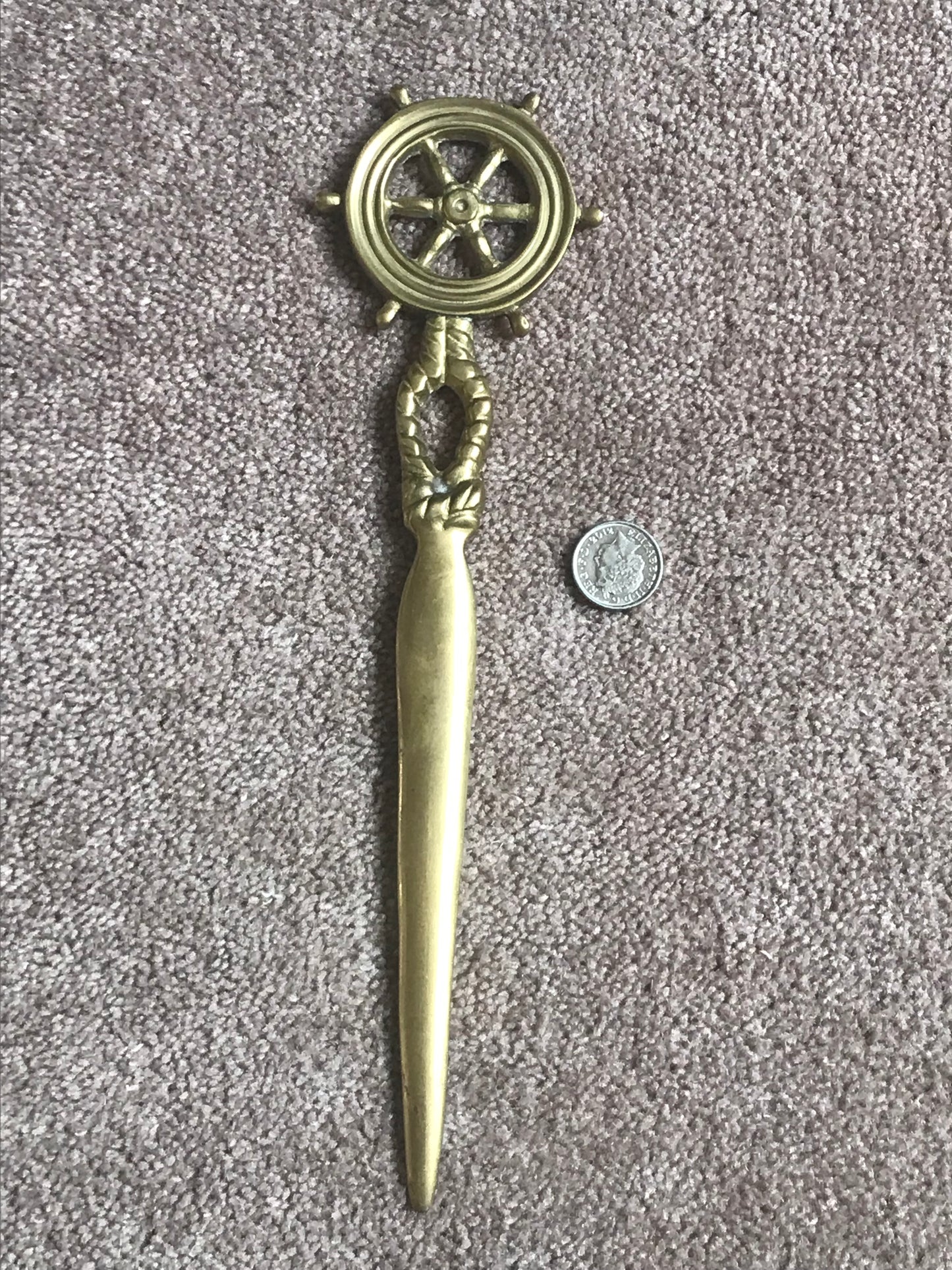 Brass letter opener ww1 trench art