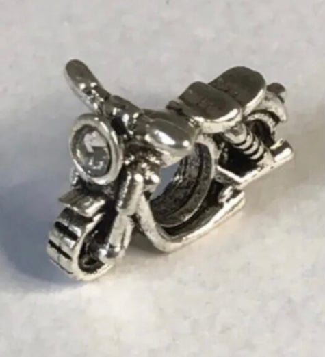 925 silver motorbike charm for bracelet