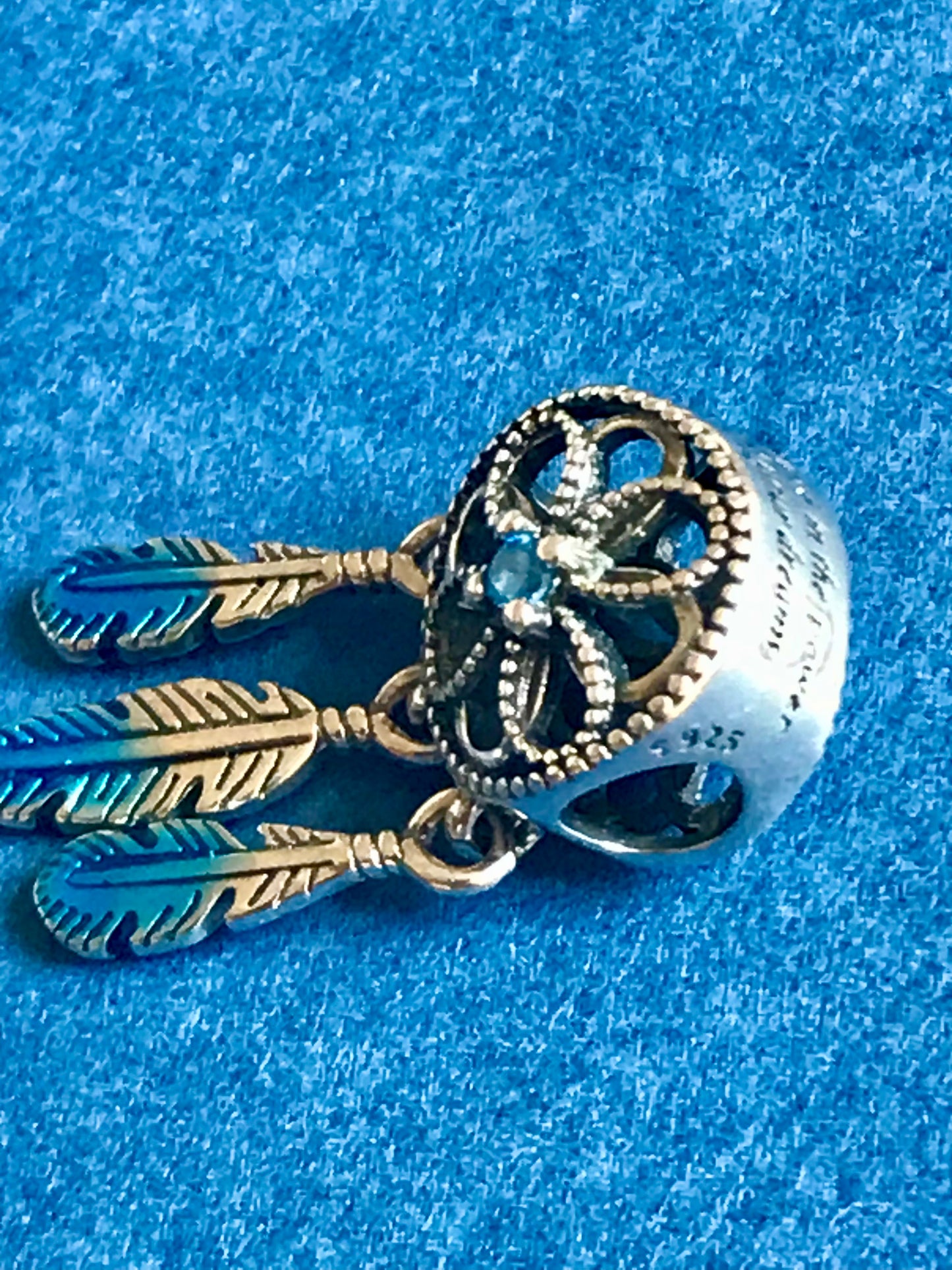 Genuine 925 Silver Dreamcatcher charm for charm bracelet 
