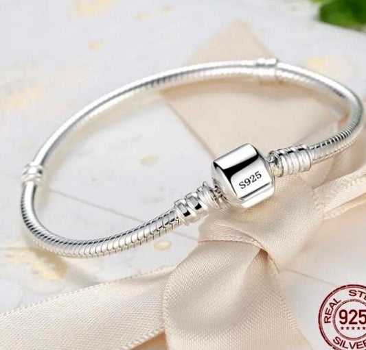 Genuine 925 silver Moment Bracelet jewellery silver bracelet original bracelet women gift for Charms chain 17cm or 20cm long for Pandora charm