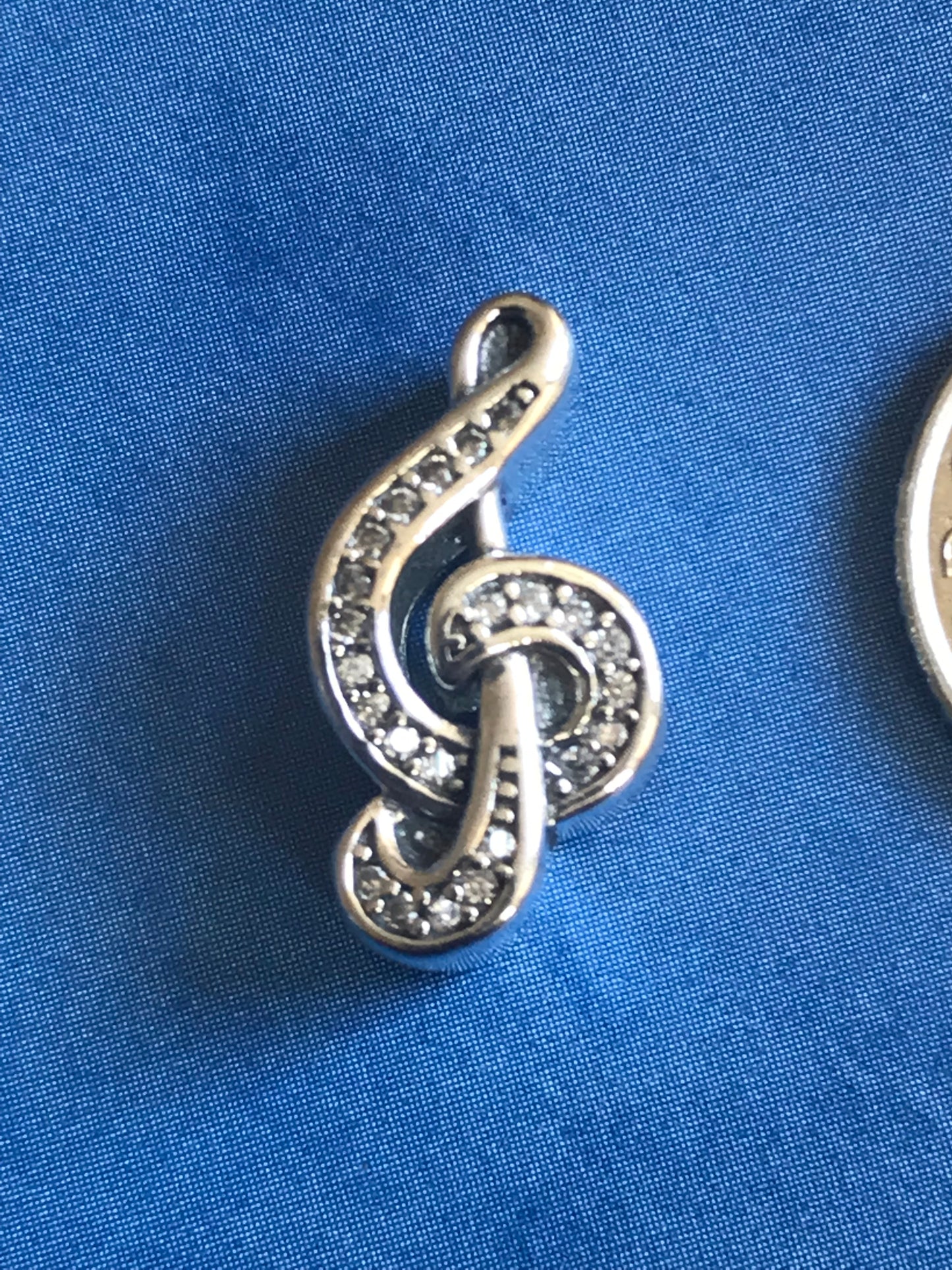Genuine 925 silver music note charm for charm bracelet 