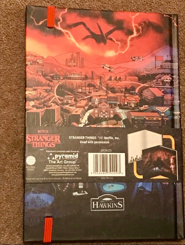 A5 Stranger Things Notebook 80 lined pages FREE delivery anywhere in UK