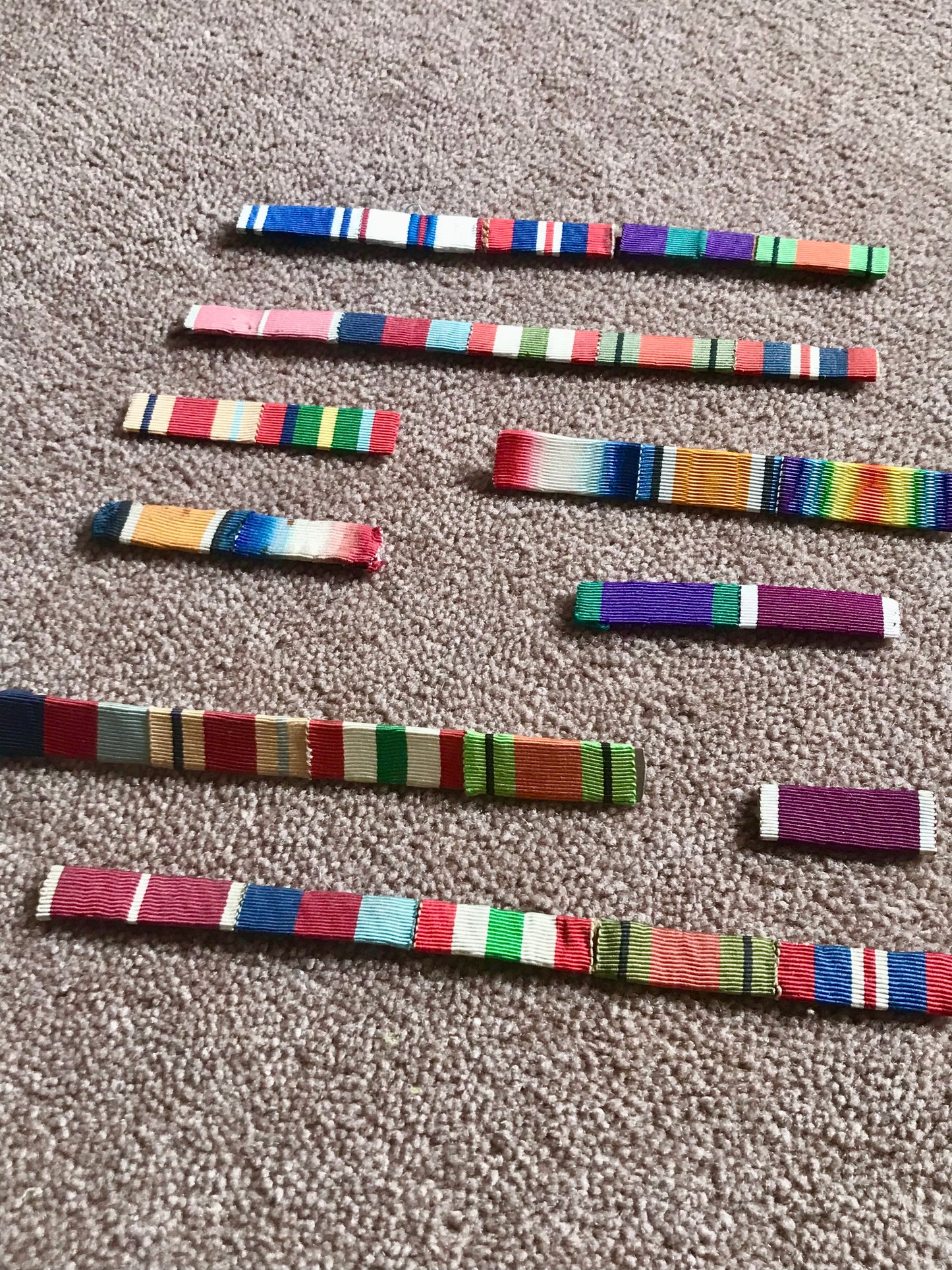 Medal ribbons from the war vintage 