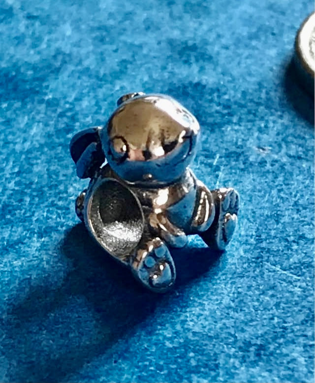925 Silver Rabbit charm for charm bracelet fits Pandora charm bracelet bunny 