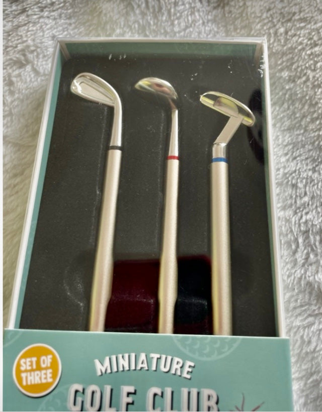 Miniature Golf Club Pen Set - Set of Three