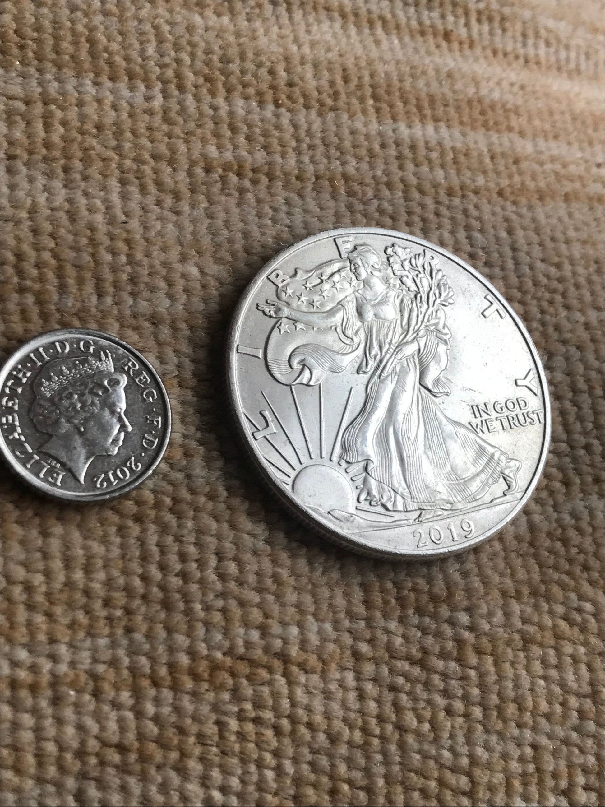 2019 America silver dollar