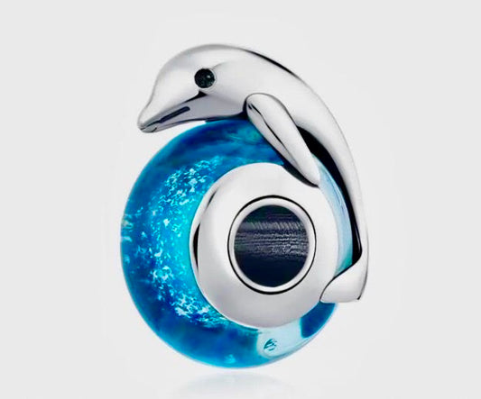 925 Silver Dolphin charm for bracelet 