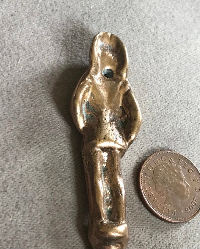 Brass trench art Native American ww2