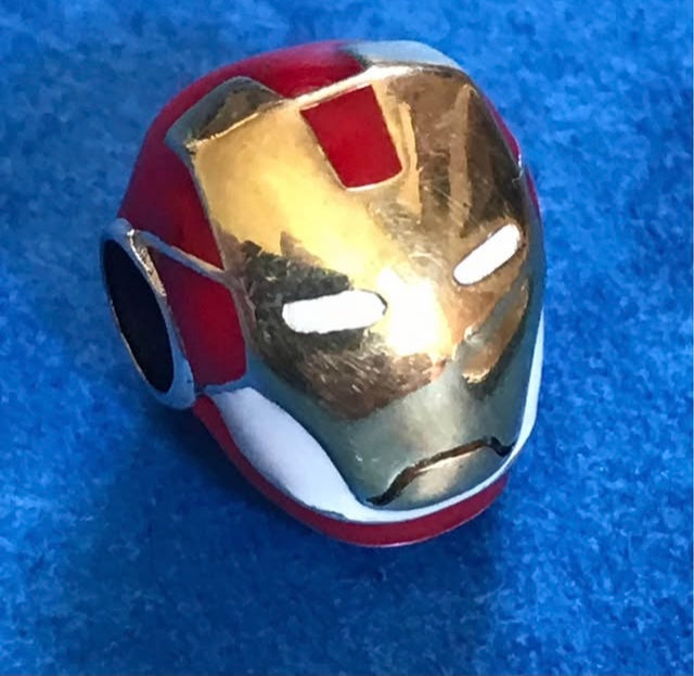 High Quality Iron Man Superhero Charm Hallmarked S925 Sterling Silver comes in a cute velvet pouch FREE Postage fast dispatch Fits: Popular European Charm Bracelets