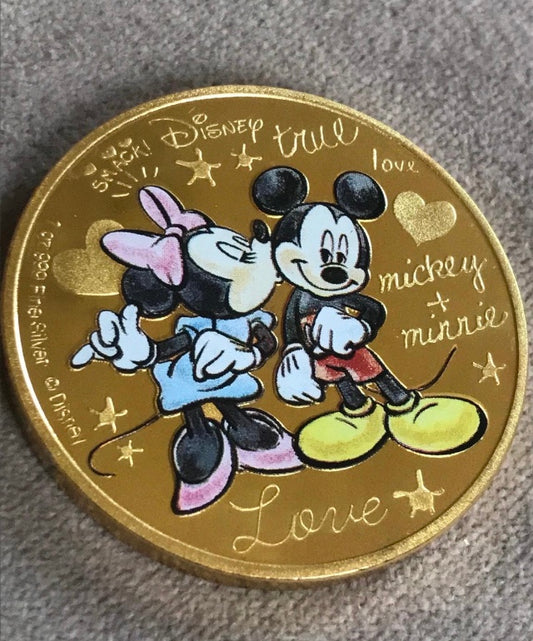 Mini and Mickey gold coin