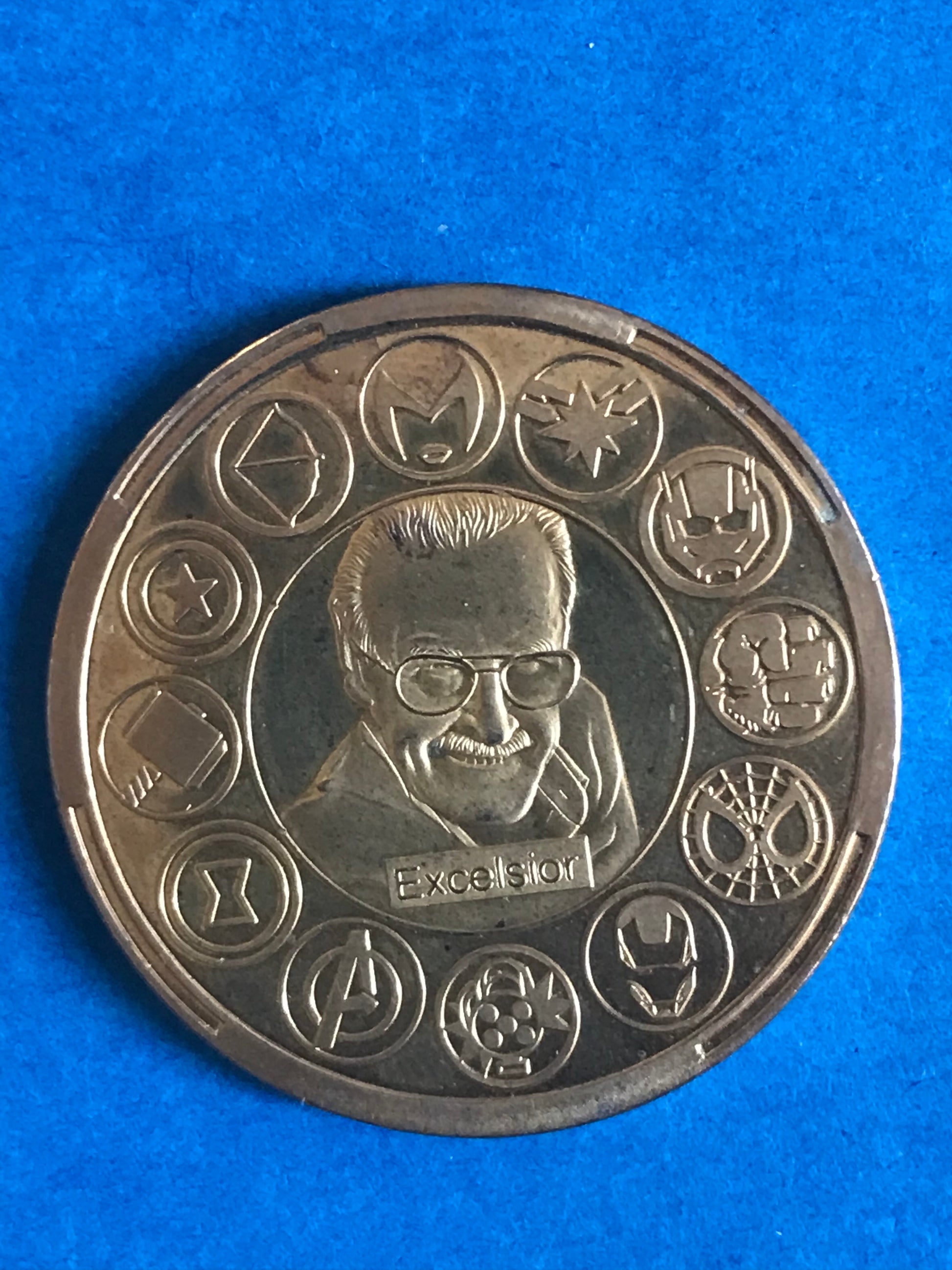 Captain marvel gold plated coin 