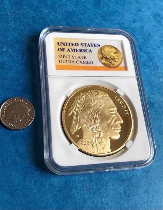 Gold American Indian coin