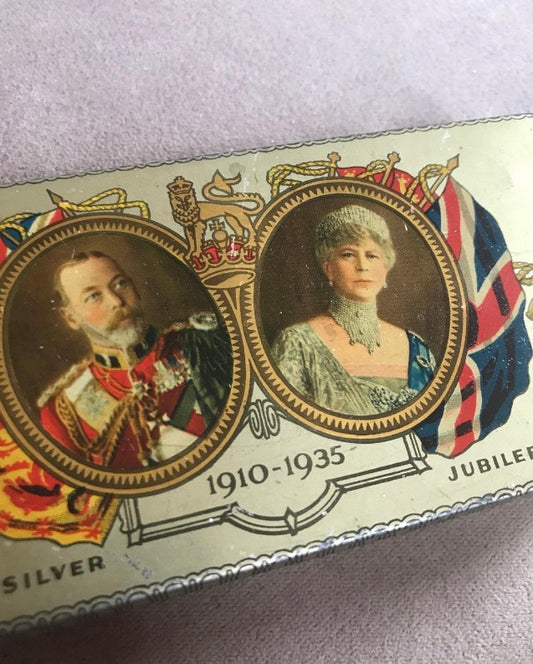 Vintage Cadbury metal box with two inside 