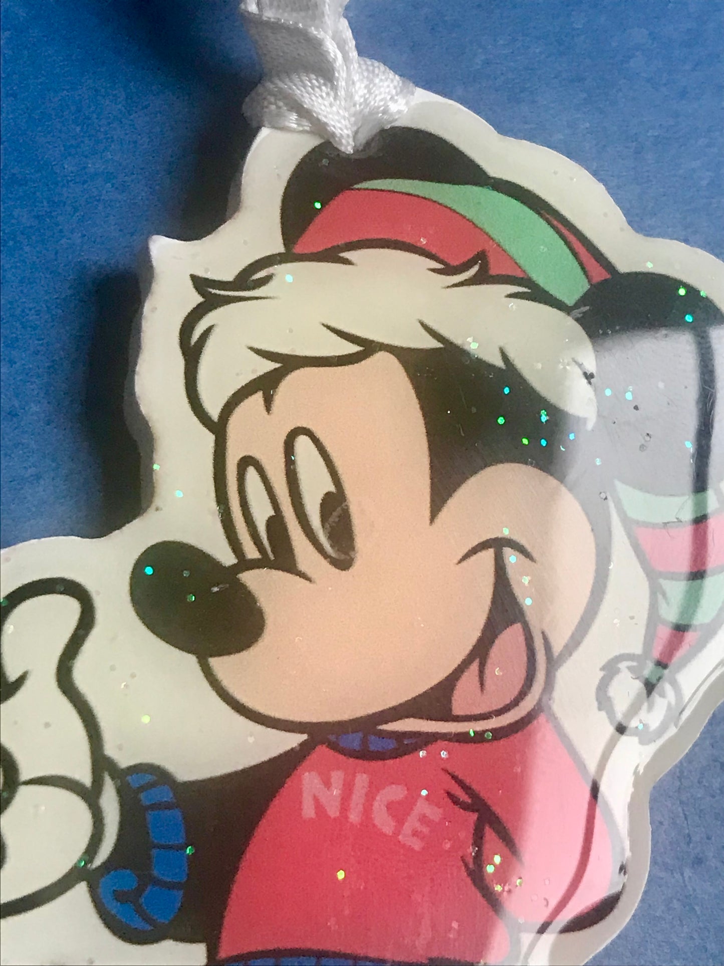 Mickey Mouse Christmas tree hanging ornament Wood holiday