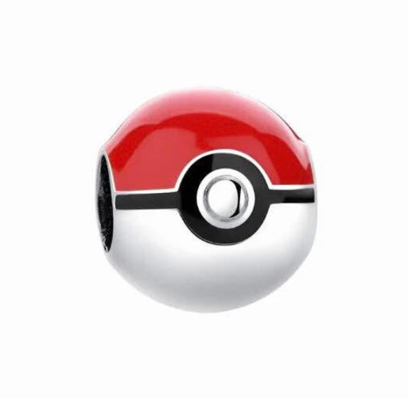 Pokémon ball charm for charm bracelet 925 silver