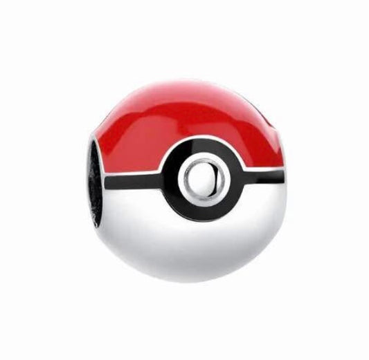 Pokémon ball charm for charm bracelet 925 silver